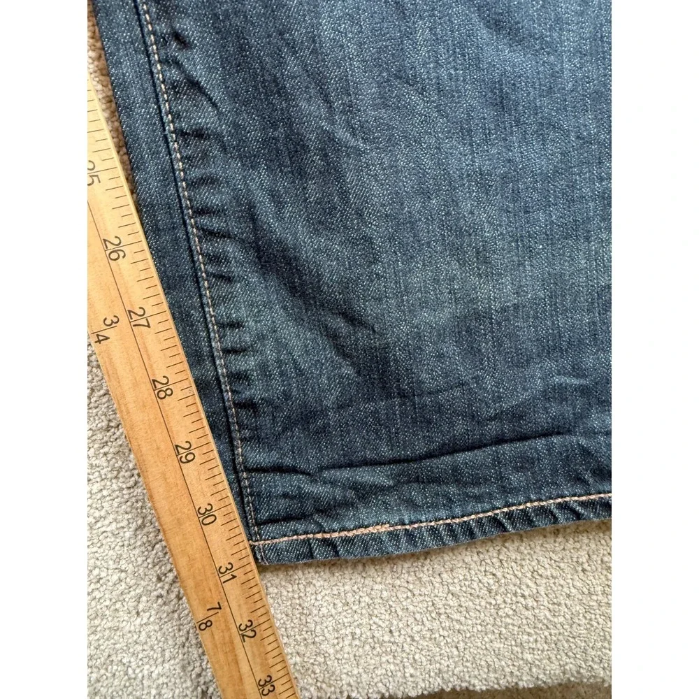 VTG Levi's 514 Authentic Slim Straight Jeans Mens 38x32 Blue Denim Medium Wash
